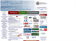 Desktop Screenshot of diritto-comunicazione.decesare.info