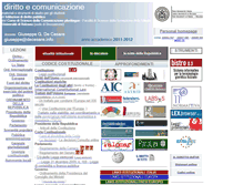 Tablet Screenshot of diritto-comunicazione.decesare.info